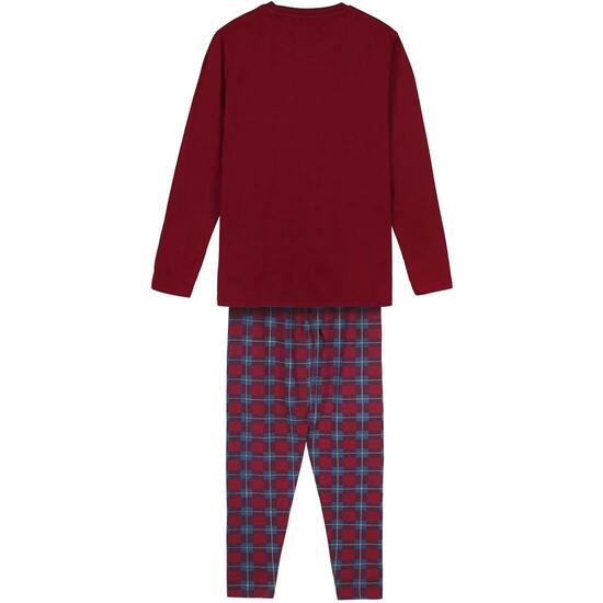 PIJAMA LARGO SINGLE JERSEY HARRY POTTER DARK RED image 1