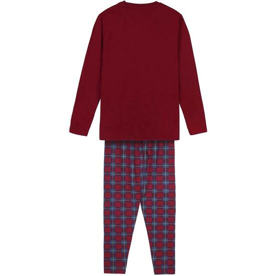 PIJAMA LARGO SINGLE JERSEY HARRY POTTER DARK RED image 1