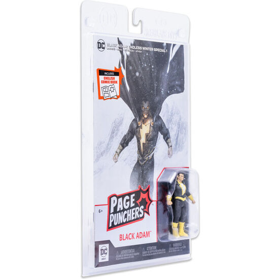 FIGURA BLACK ADAM + COMIC ENDGLESS DC COMICS 7CM image 1