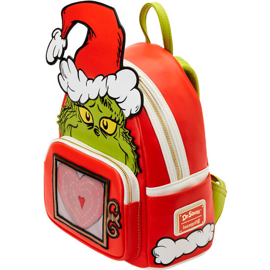MOCHILA HOW THE GRINCH STOLE CHRISTMAS DR. SEUSS LOUNGEFLY 25CM image 1