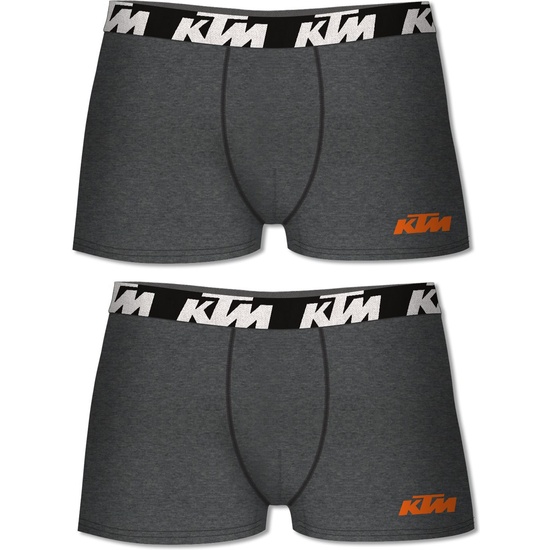 SET DE 2 CALZONCILLOS BÓXER KTM GRIS OSUCURO image 0