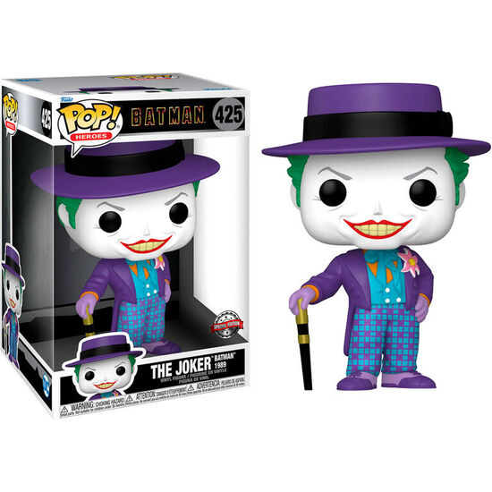 FIGURA POP DC COMICS BATMAN 1989 JOKER WITH HAT EXCLUSIVE 25CM image 1