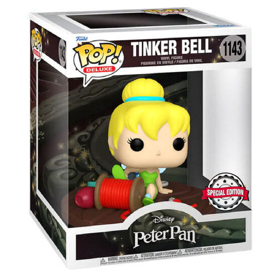 FIGURA POP DISNEY PETER PAN TINKER BELL ON SPOOL EXCLUSIVE image 1