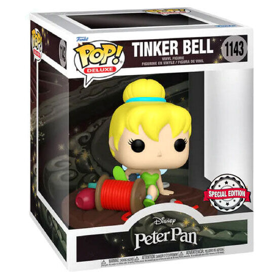 FIGURA POP DISNEY PETER PAN TINKER BELL ON SPOOL EXCLUSIVE image 1