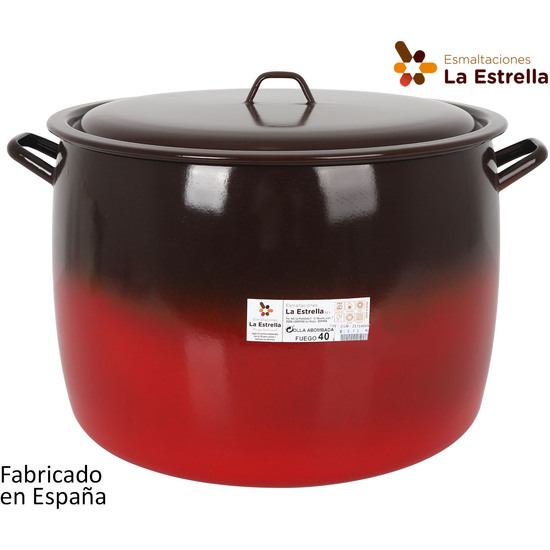 ROUND COOKING POT W/LID 40CM-39.5L FUEGO image 0