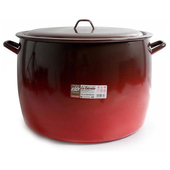 ROUND COOKING POT W/LID 40CM-39.5L FUEGO image 1
