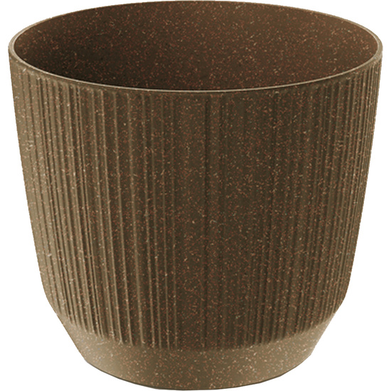 MACETERO COLOR CAFÉ,SIN DEPÓSITO , COLECCIÓN RYFO ECO DE 10,7 X 10,7 X 9,1 CM, CAPACIDAD DE L. image 0
