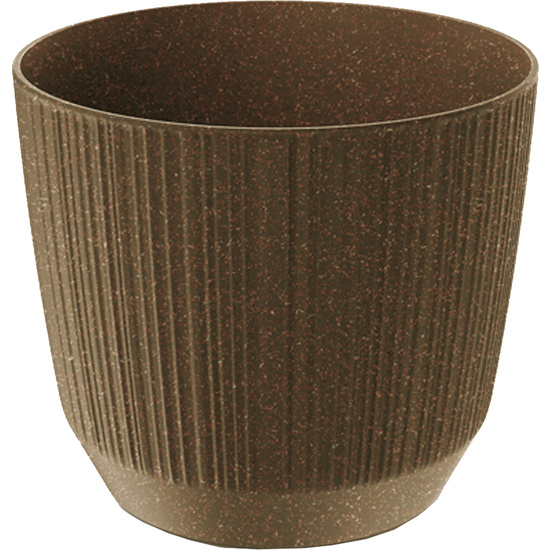 MACETERO COLOR CAFÉ,SIN DEPÓSITO , COLECCIÓN RYFO ECO DE 14,6 X 14,6 X 12,6 CM, CAPACIDAD DE L. image 0