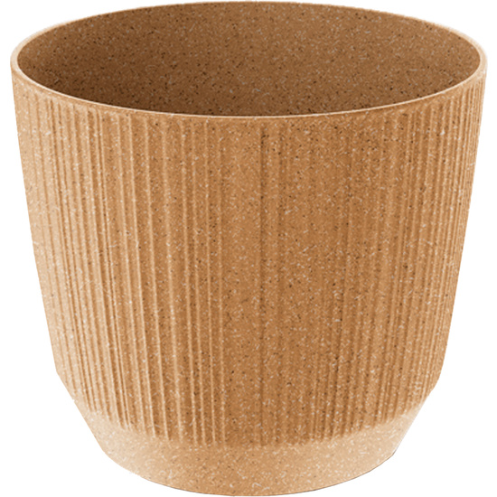 MACETERO COLOR OCRE,SIN DEPÓSITO , COLECCIÓN RYFO ECO DE 12,6 X 12,6 X 10,8 CM, CAPACIDAD DE L. image 0