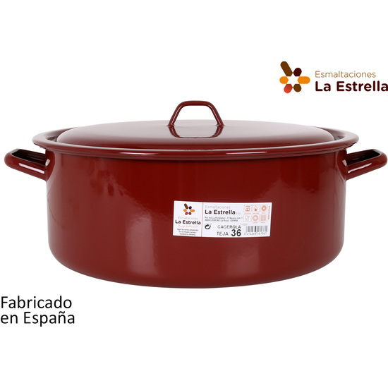 STEWPAN ENAMEL W/LID 36CM-15L  image 0