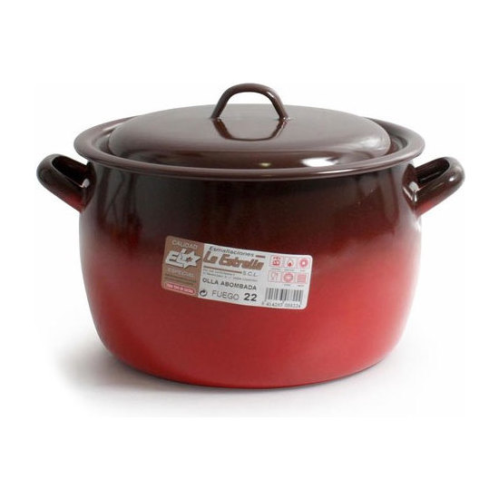 ROUND COOKING POT W/LID 22CM-6.4L  image 1