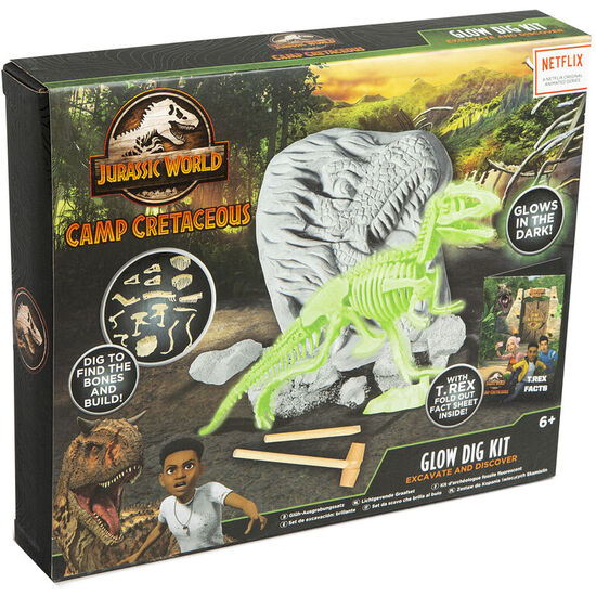 KIT EXCAVACION BRILLANTE CAMP CRETACEAOUS JURASSIC WORLD image 0