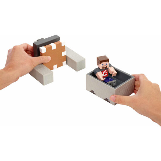 FIGURA STEVE VAGONETA EXPLOSIVA MINECRAFT image 2