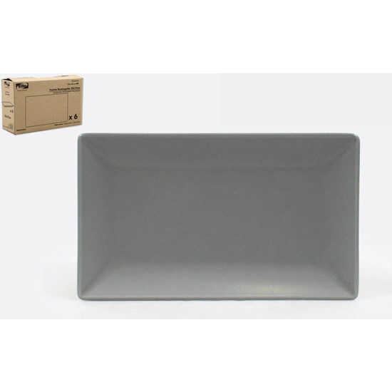 GREY RECTANG DISH 25X15CM  image 1