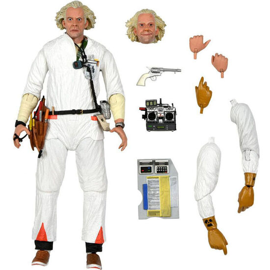 FIGURA ACTION ULTIMATE DOC BROWN REGRESO AL FUTURO 1985 18CM image 1