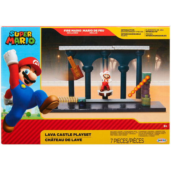 PLAYSET CASTILLO DE LAVA SUPER MARIO NINTENDO image 0