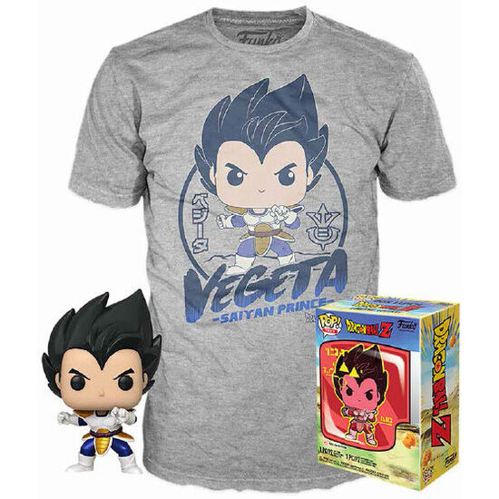 SET FIGURA POP & TEE DRAGON BALL Z VEGETA image 0