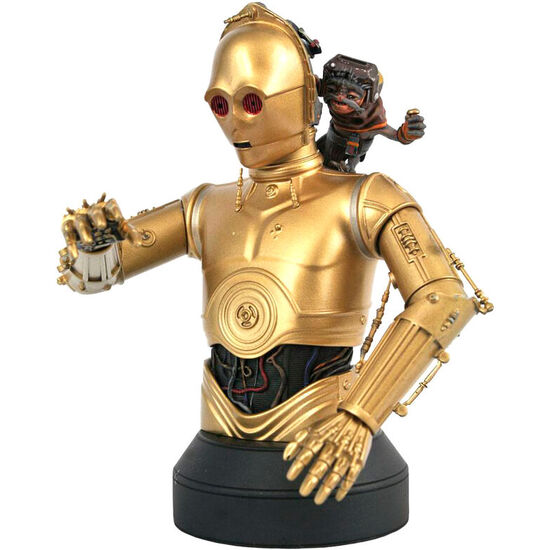 BUSTO C-3PO AND BABU FRIK STAR WARS EPISODE IX 15CM image 0