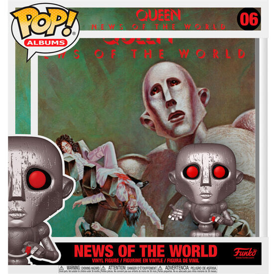 FIGURA POP QUEEN NEWS OF THE WORLD WITH ALBUM CASE image 1