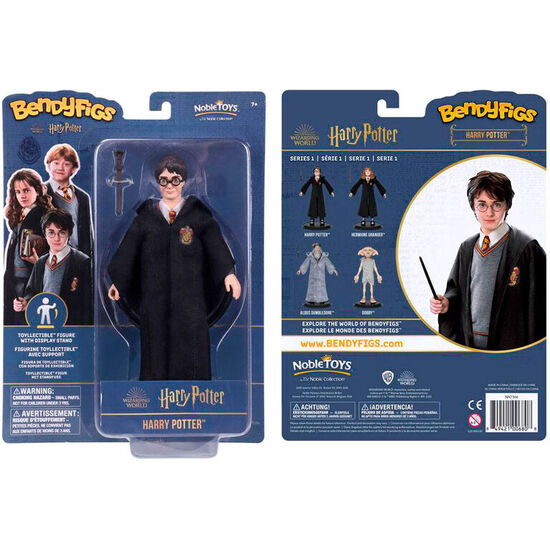 FIGURA MALEABLE BENDYFIGS HARRY CON VARITA HARRY POTTER 19CM image 0