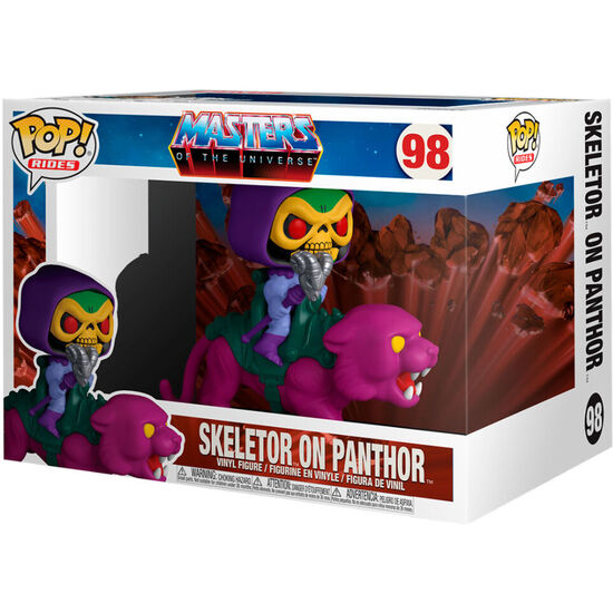 FIGURA POP MASTERS OF THE UNIVERSE SKELETOR ON PANTHOR image 1