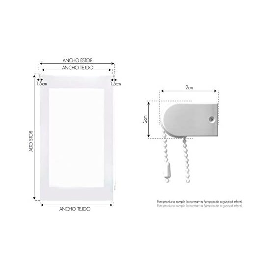 ESTOR ENROLLABLE DIGITAL WEB ESTANDAR TRASLUCIDO DISEÑO S-MOTAS CELESTE image 1