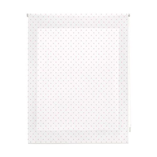 ESTOR ENROLLABLE DIGITAL WEB ESTANDAR TRASLUCIDO DISEÑO S-MOTAS BLANCO ROSA image 0