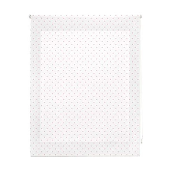 ESTOR ENROLLABLE DIGITAL WEB ESTANDAR TRASLUCIDO DISEÑO S-MOTAS BLANCO ROSA image 0