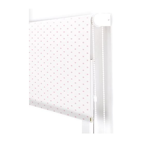 ESTOR ENROLLABLE DIGITAL WEB ESTANDAR TRASLUCIDO DISEÑO S-MOTAS BLANCO ROSA image 1