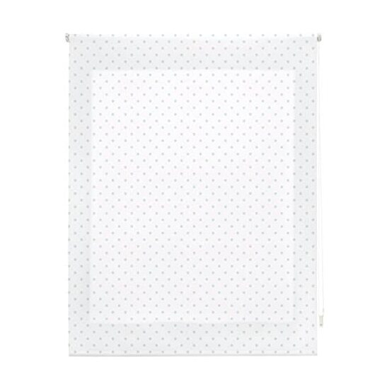 ESTOR ENROLLABLE DIGITAL WEB ESTANDAR TRASLUCIDO DISEÑO S-MOTAS BLANCO CELESTE image 0