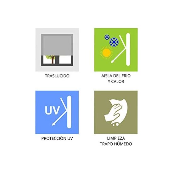 ESTOR ENROLLABLE DIGITAL WEB ESTANDAR TRASLUCIDO DISEÑO S-MOTAS BEIG image 2