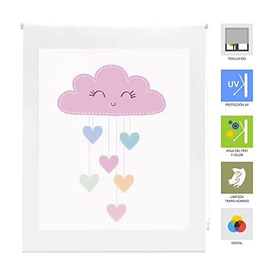 ESTOR ENROLLABLE DIGITAL TRASL. 28MM INFANTIL AMZ-F-CLOUDSHEART image 2