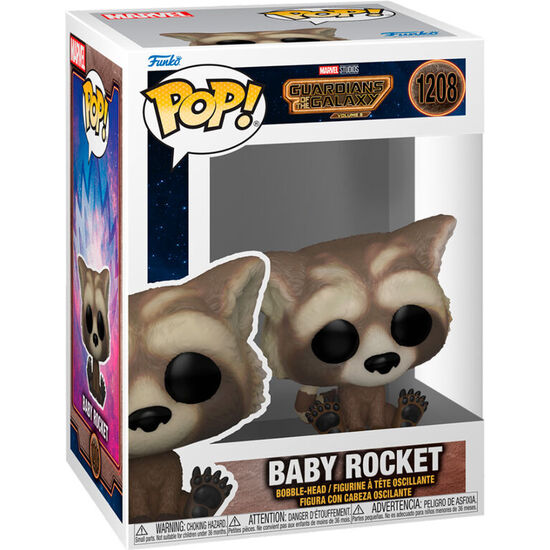 FIGURA POP MARVEL GUARDIANES DE LA GALAXIA 3 BABY ROCKET image 0