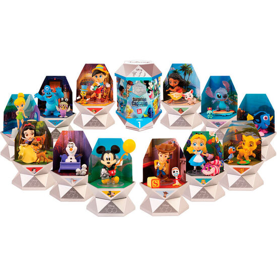 EXPOSITOR 60 CAPSULAS SORPRESA 100TH ANIVERSARIO DISNEY SURTIDO 7CM image 0