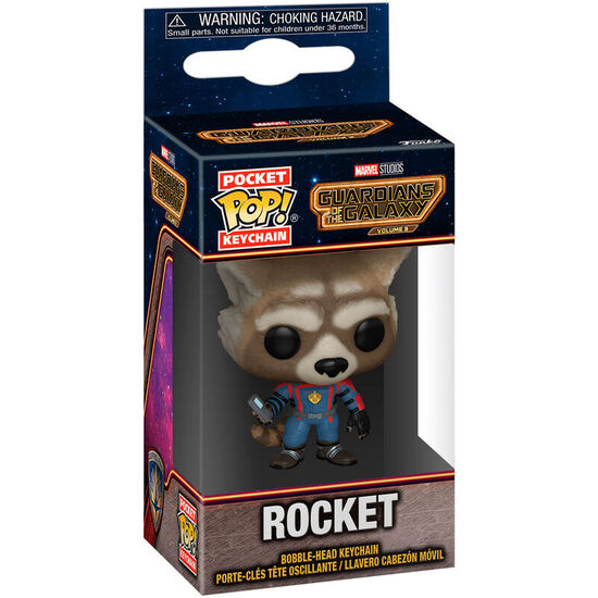 LLAVERO POCKET POP MARVEL GUARDIANES DE LA GALAXIA 3 ROCKET image 0