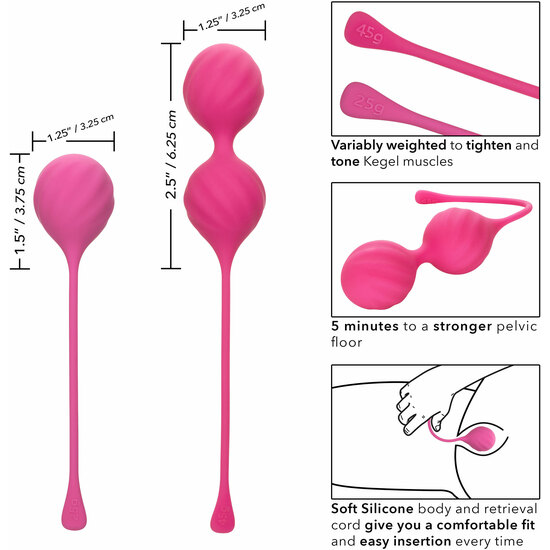 KEGEL TRAINING 2 PCS - PINK image 3