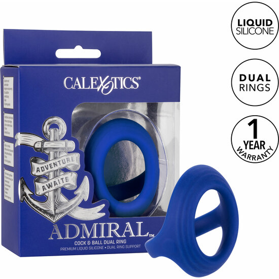 ADMIRAL COCK BALL DUAL RING - BLUE image 4