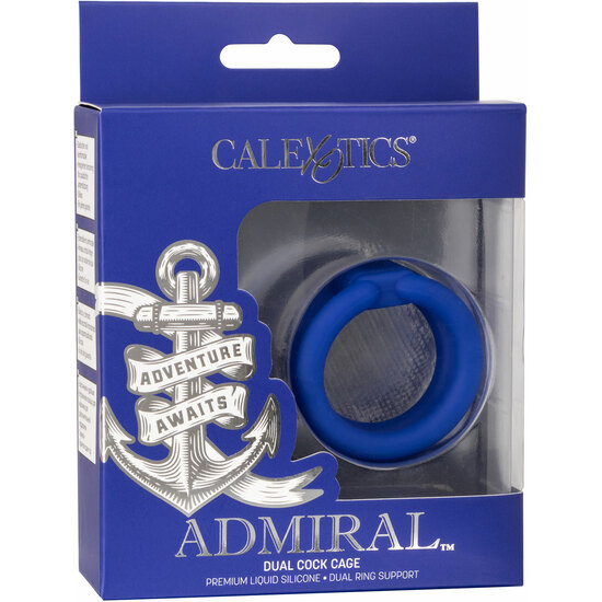 ADMIRAL DUAL COCK CAGE - BLUE image 1
