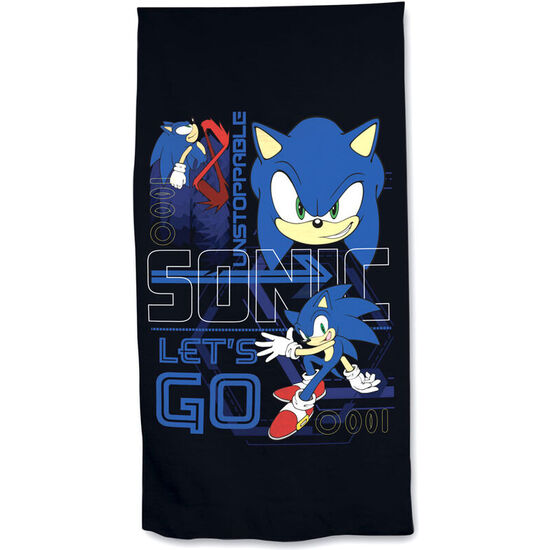 TOALLA SONIC THE HEDGEHOG ALGODON image 0