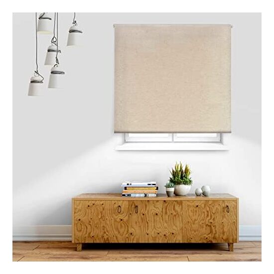 ESTOR ENROLLABLE LINEN BLACKOUT 112-LINO 160X230 image 1