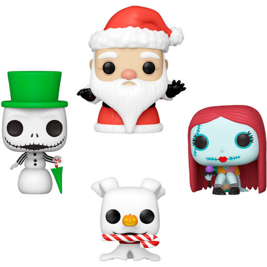 ARBOL CON 4 FIGURAS POCKET POP DISNEY PESADILLA ANTES DE NAVIDAD HOLIDAY EXCLUSIVE image 0