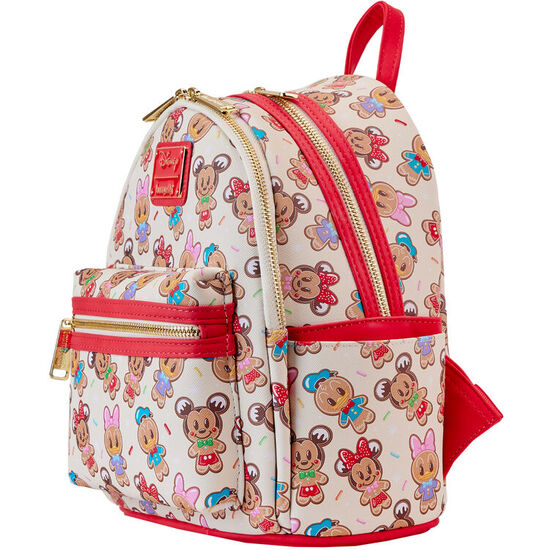 MOCHILA + DIADEMA OREJAS GINGERBREAD COOKIE MICKEY &#38; FRIENDS DISNEY LOUNGEFLY 26CM image 2