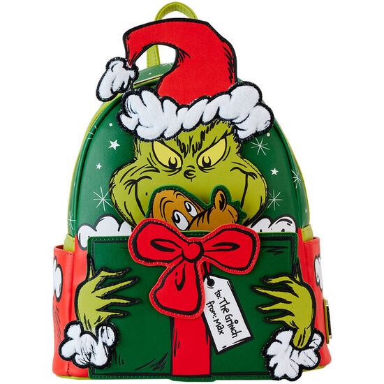 MOCHILA SANTA HOW THE GRINCH STOLE CHRISTMAS! DR. SEUSS LOUNGEFLY 26CM image 0