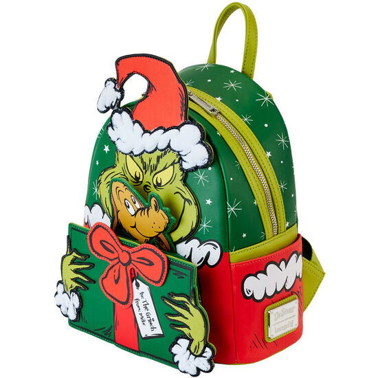 MOCHILA SANTA HOW THE GRINCH STOLE CHRISTMAS! DR. SEUSS LOUNGEFLY 26CM image 3