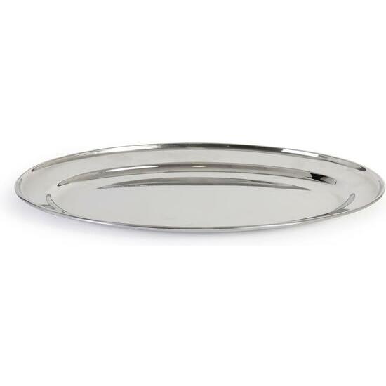 INOX STEEL OVAL TRAY 30.5CM image 0