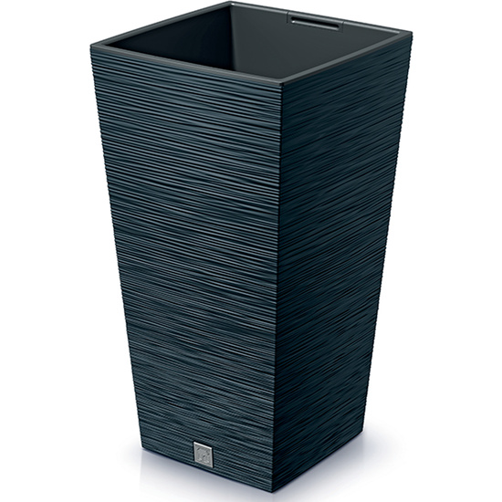 MACETERO COLOR ANTRACITA, CON DEPÓSITO, COLECCIÓN FURU, DE 39,5 X 39,5 X 75,5 CM, CAPACIDAD DE 37 L. image 0
