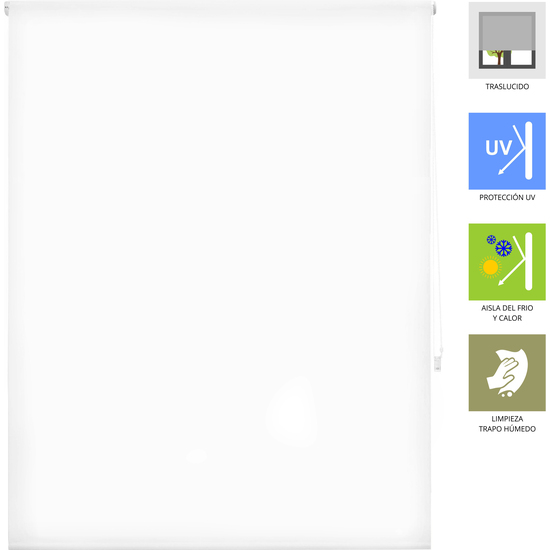 ESTOR ENROLLABLE ARA 100-BLANCO OPTICO 170X175 image 2