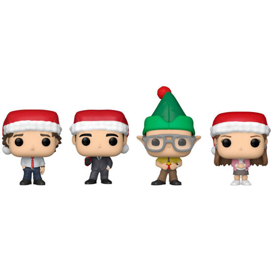 SET 4 FIGURAS POCKET POP THE OFFICE TREE HOLIDAY image 0