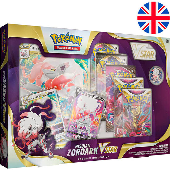 BLISTER JUEGO CARTAS COLECCINABLES HISUIAN ZOROARK VSTAR POKEMON INGLES image 0