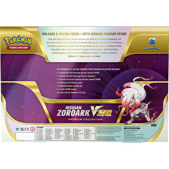 BLISTER JUEGO CARTAS COLECCINABLES HISUIAN ZOROARK VSTAR POKEMON INGLES image 1